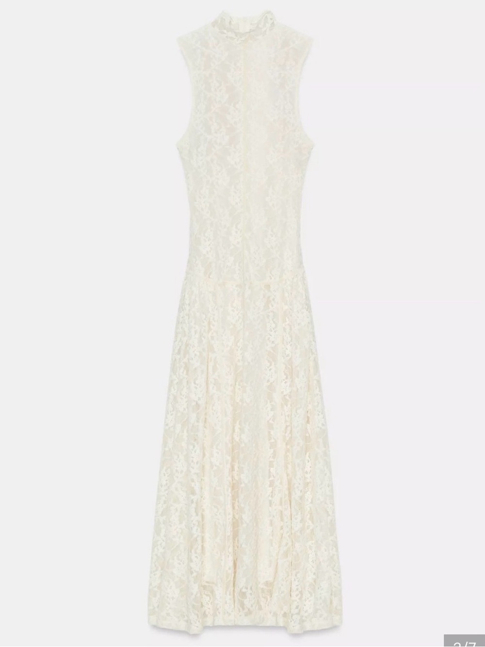 Zara Ivory Lace Maxi Dress
